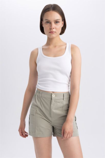 Short 100% coton taille normale Coupe régulière