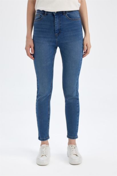 Джинсы Skinny Fit узкого кроя с высокой талией