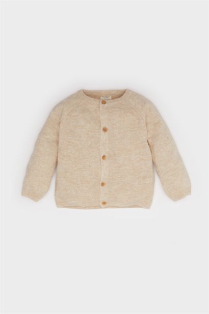 Baby Boy Regular Fit Crew Neck Cardigan