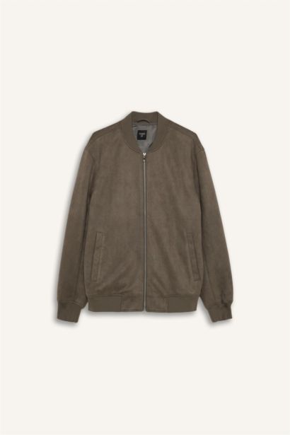 جاكيت بومبر شمواه سليم فيت مبطن وياخة كوليج