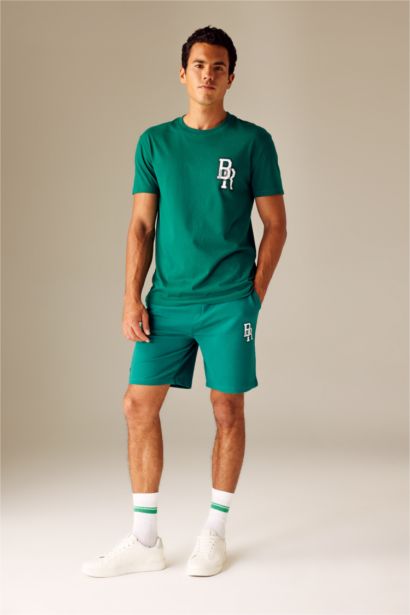 Slim Fit Thin Sweatshirt Fabric Super Skinny Hem Shorts