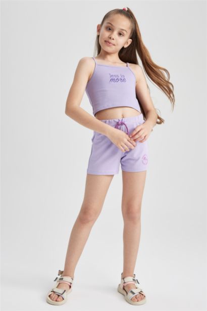 أندر شيرت كروب بدون أكمام بياقة مستديرة