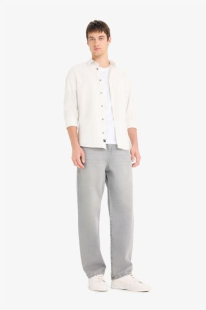 Slim Fit Cotton Long Sleeve Shirt