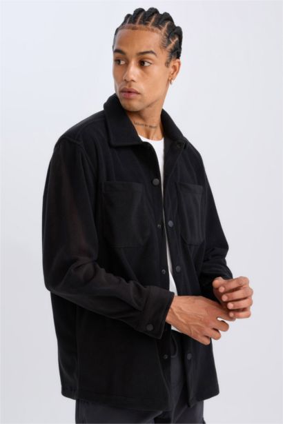 قميص مخمل قصة مريحة