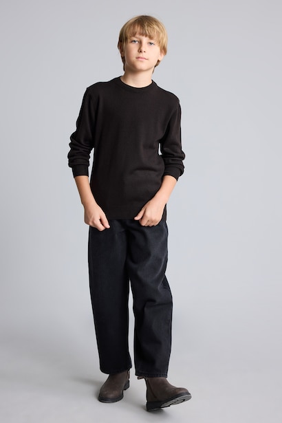 Boy Regular Fit Crew Neck Pullover