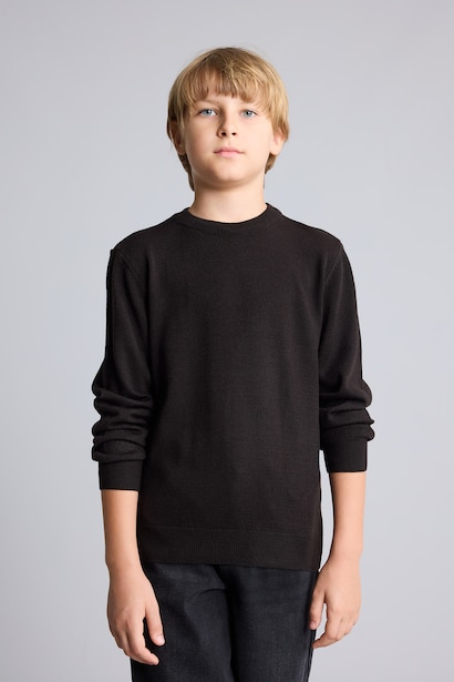 Boy Regular Fit Crew Neck Pullover