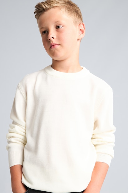Boy Regular Fit Crew Neck Pullover