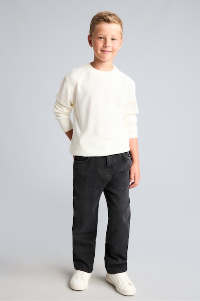 Boy Regular Fit Crew Neck Pullover