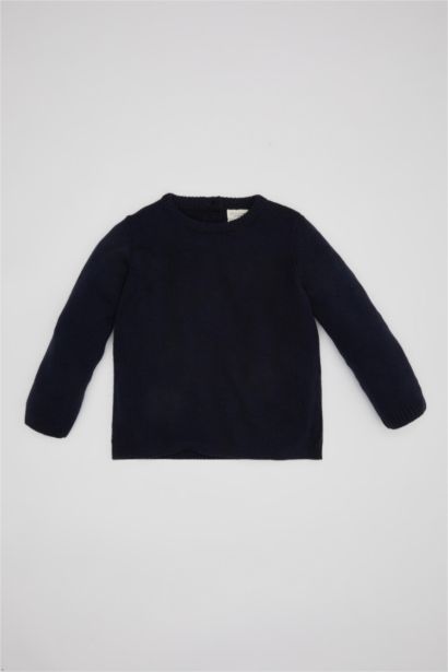 Pull en tricot à col rond Coupe régulière pour BéBé Garçon