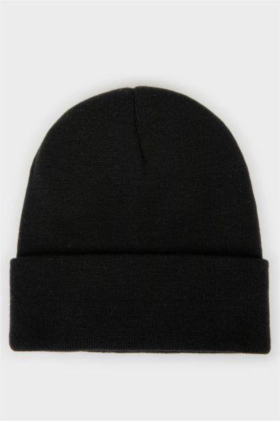 Erkek Baskılı Triko Bere