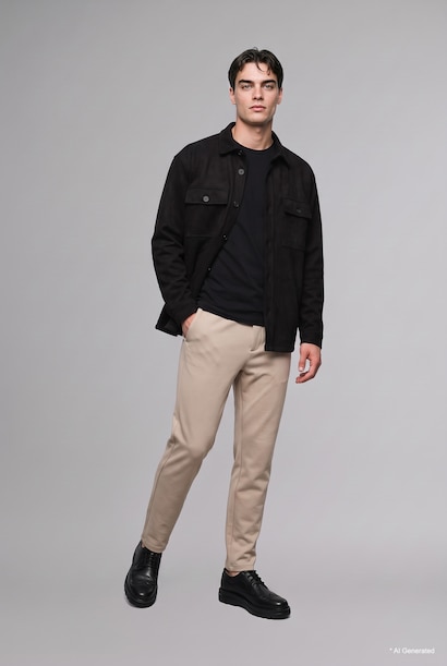 Suede Overshirt