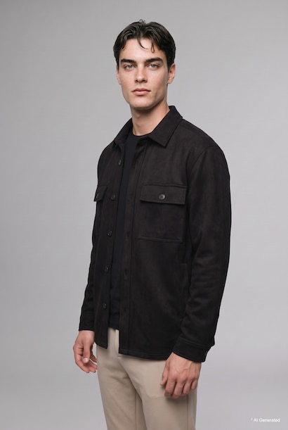 Suede Overshirt