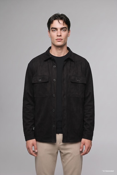 Suede Overshirt
