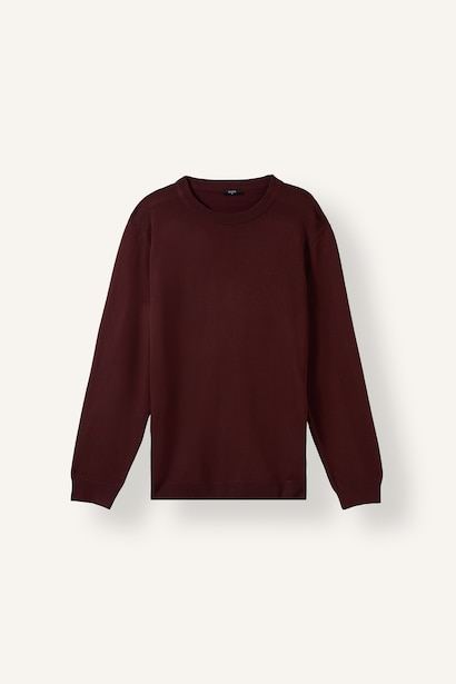 Bisiklet Yaka Basic Triko Kazak