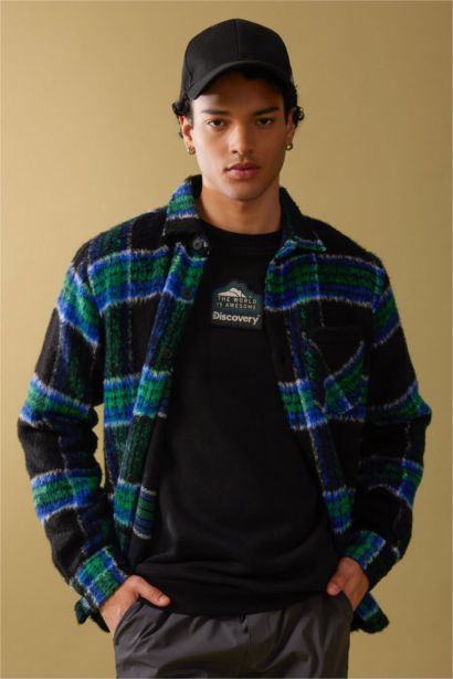 Regular Fit Polo Collar Overshirt