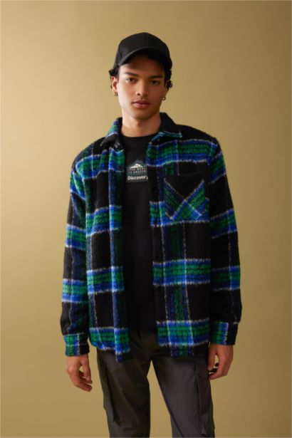 Regular Fit Polo Collar Overshirt