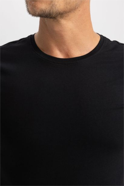 Haut en tricot Coupe Régulière à Col Rond