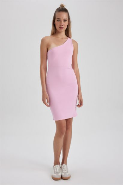 Coool тығыз көйлек жеңсіз Қысқа жеңді трикотаж көйлек