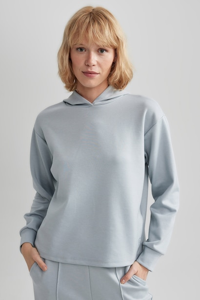 Standard Fit Scuba Fabric Sweatshirt