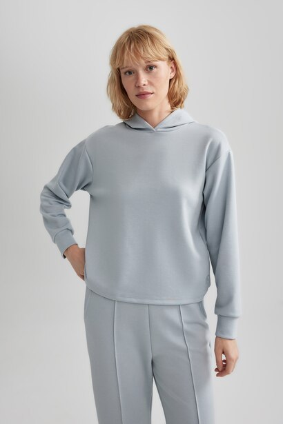 Standard Fit Scuba Fabric Sweatshirt
