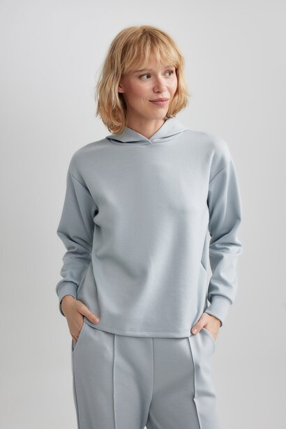 Standard Fit Scuba Fabric Sweatshirt