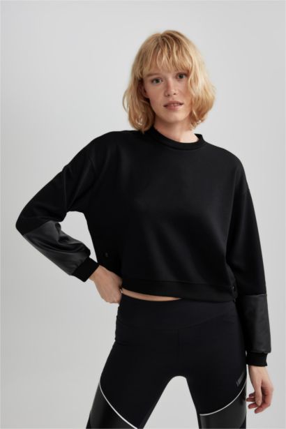 Sweatshirt Oversize col rond à manches longues