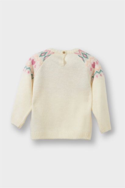 Baby Girl Regular Fit Crew Neck Pullover