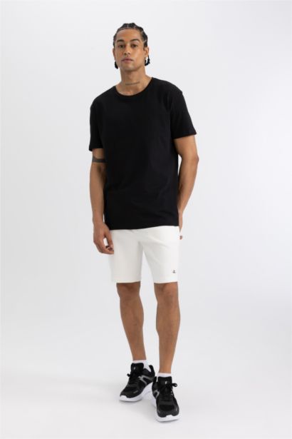 T-Shirt Imprimé Coupe standard Col Ras Du Cou de DeFacto Fit