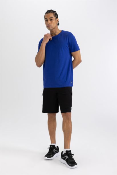 DeFactoFit Standard Fit Crest Printed T-Shirt