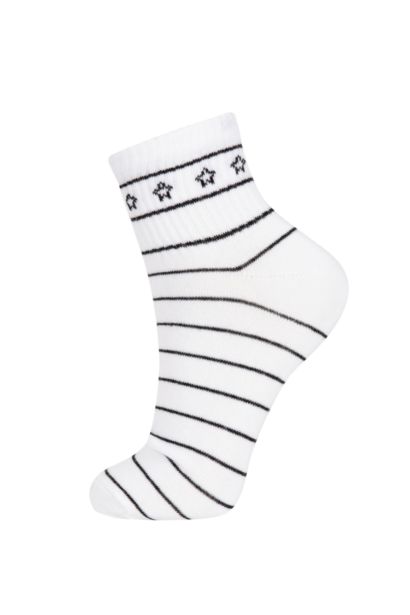 Chaussettes mi-hautes Coton 3 Femme