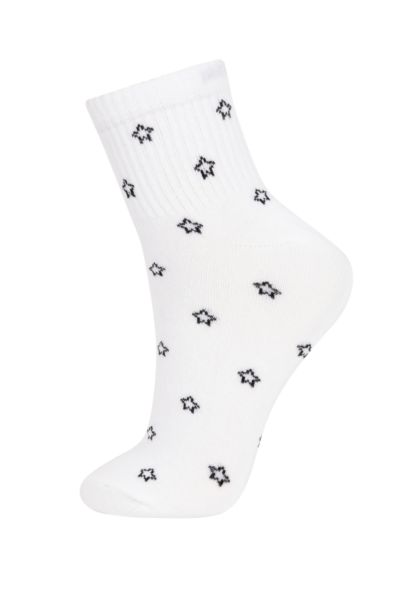 Chaussettes mi-hautes Coton 3 Femme