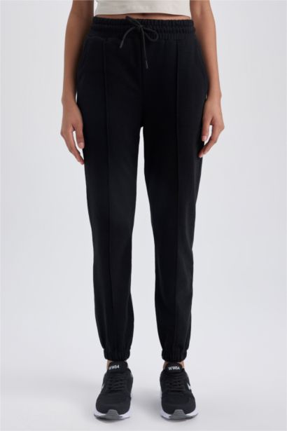 بنطلون بجامة رياضي بقصة عادية بجيب