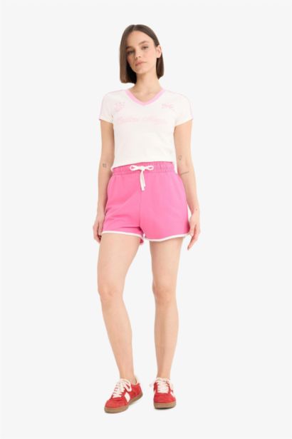 Regular Fit Thick Sweatshirt Fabric Shorts