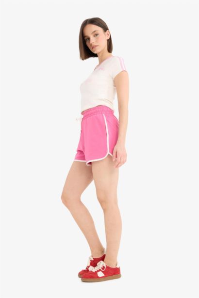 Regular Fit Thick Sweatshirt Fabric Shorts