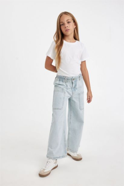 Джинсы Wide Leg широкого кроя для девочек