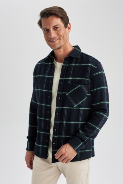 поло жаға Ұзын жеңді көйлек