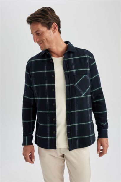 поло жаға Ұзын жеңді көйлек