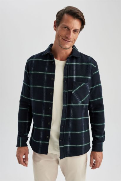 поло жаға Ұзын жеңді көйлек