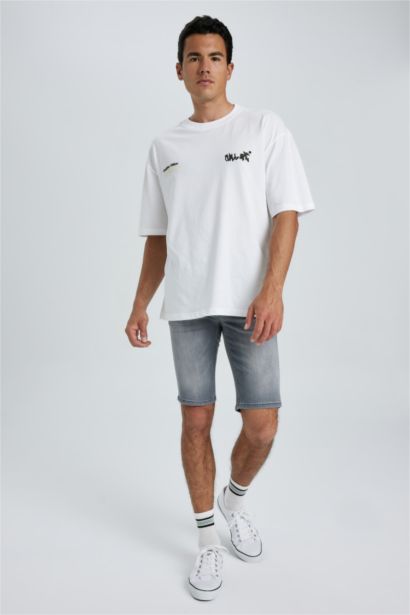 Skinny Fit Jeans Bermuda