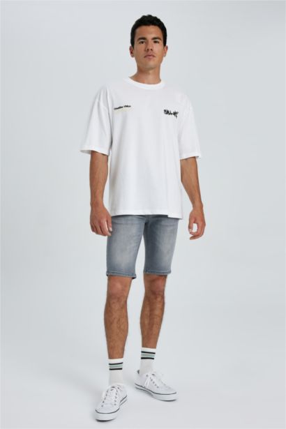 Skinny Fit Jeans Bermuda