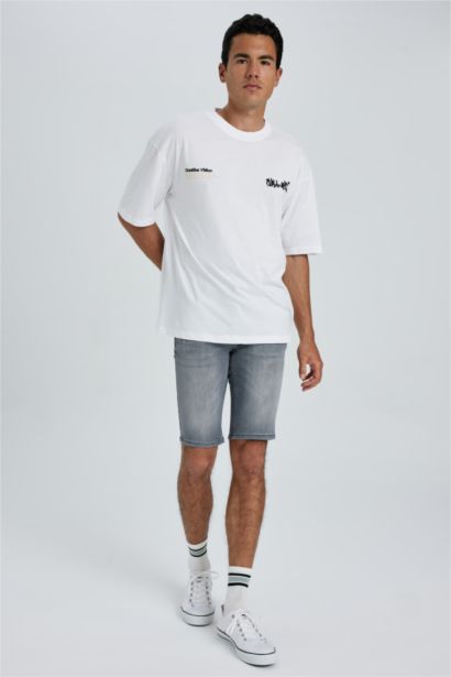 Skinny Fit Jeans Bermuda