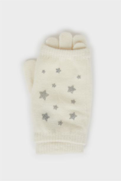 كفوف تريكو نسائي - قطعتين