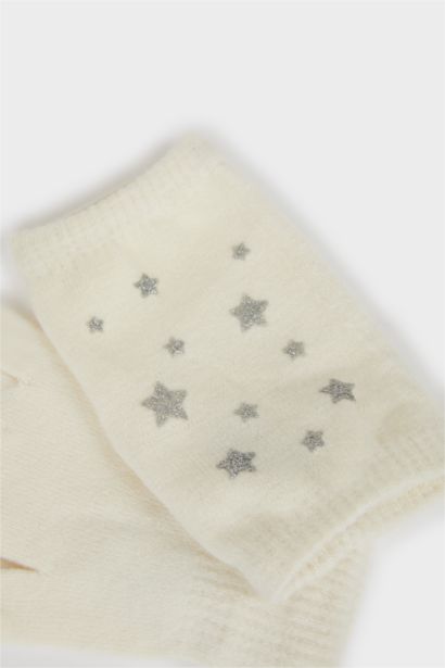 كفوف تريكو نسائي - قطعتين