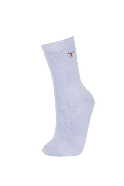 Girl 3 Piece Cotton Long Socks