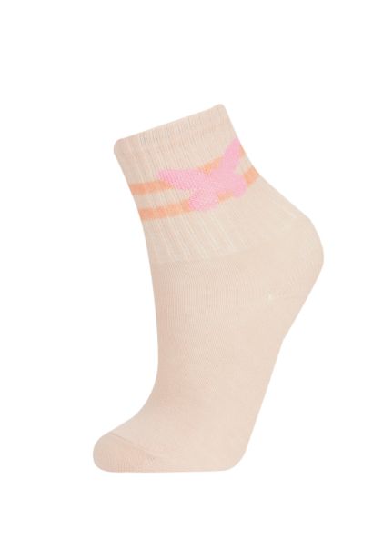 5'li Pamuklu Soket Çorap Kız Çocuk