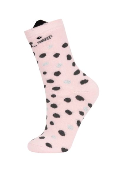 Girl 2 Piece Cotton Terry Socks