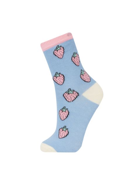 Girl 4 Piece Cotton Long Socks