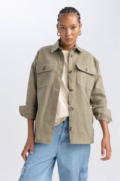 жейде мойыны фланель Ұзын Жеңді Туника