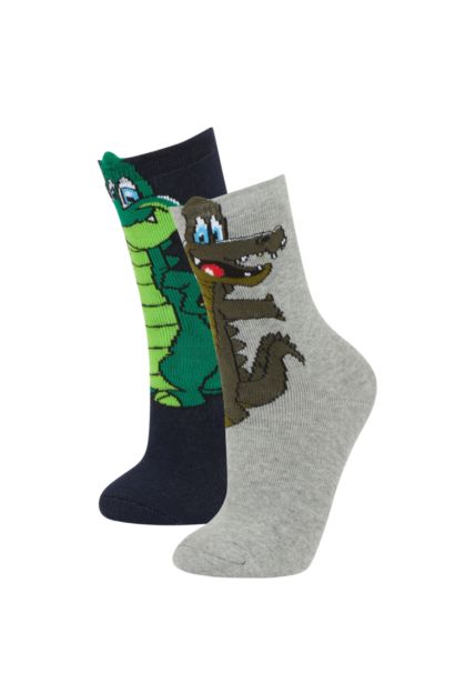 Boy 2 Piece Cotton Long Socks