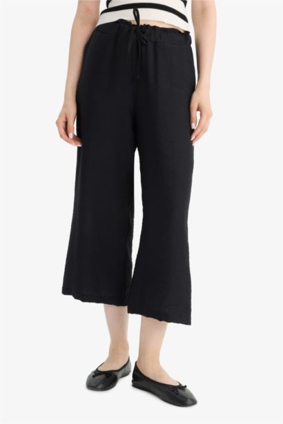 سروال كابري مفصل بجيب